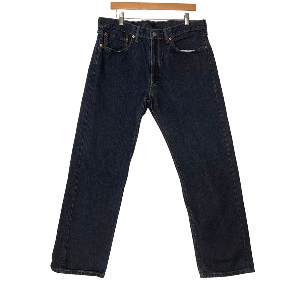 LEVI’S Men's sz 36x30 Jeans 505 Straight Soft 100% Cotton Medium Blue